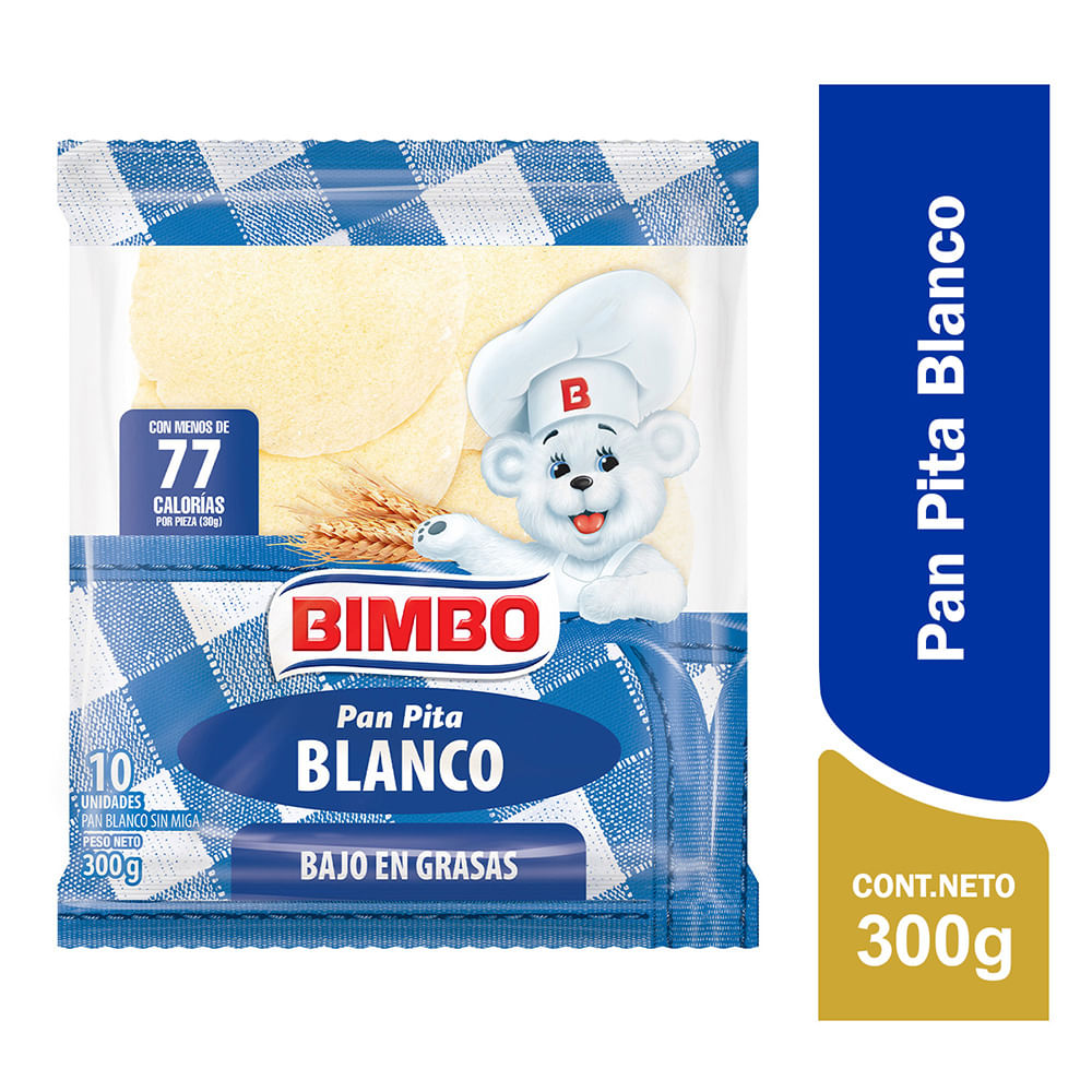 Pan Pita Blanco BIMBO Bolsa 10un