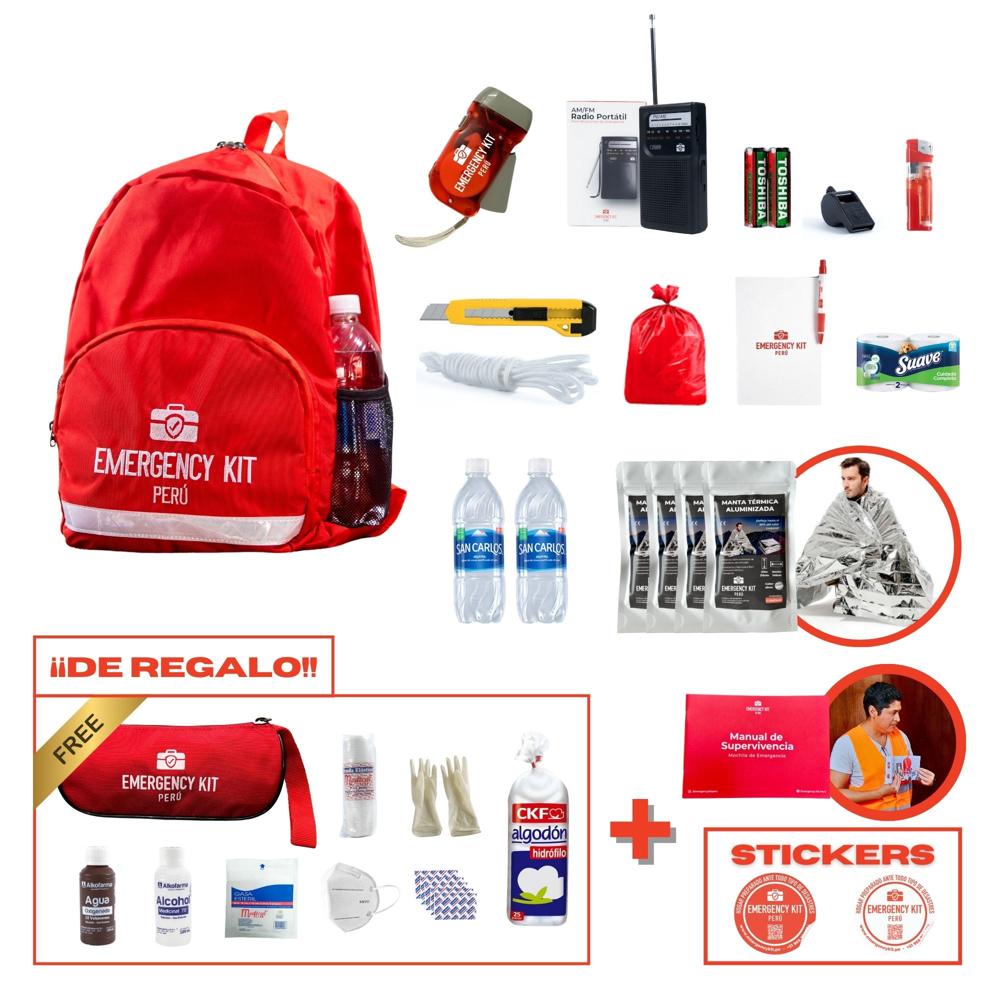 Mochila de emergencia FAMILIAR 3-4 personas