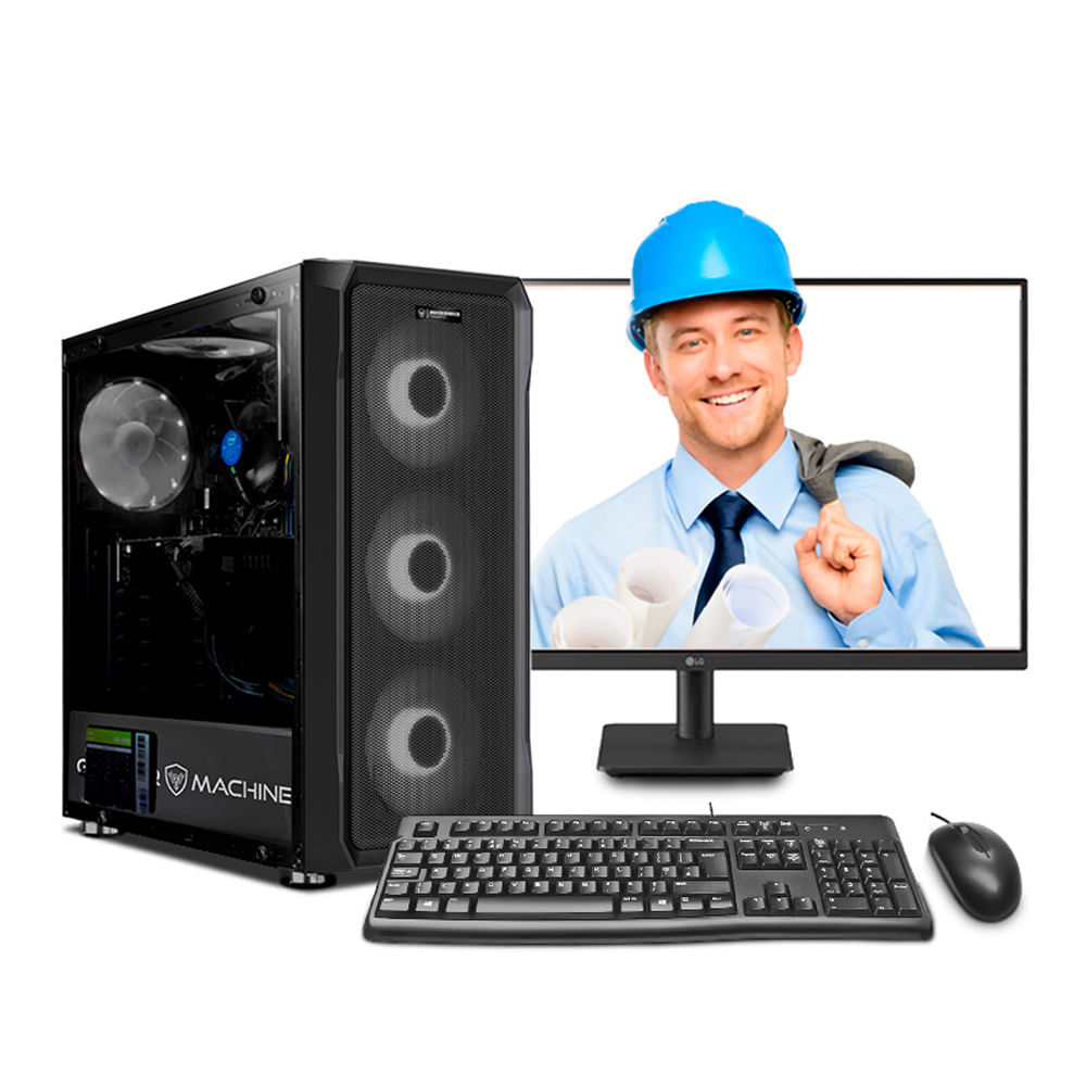PC INGENIERÍA Y DISEÑO CORE I5 12400F 32GB 500GB 24" IPS RTX3050 8GB MI PC LISTA MIPCLISTA