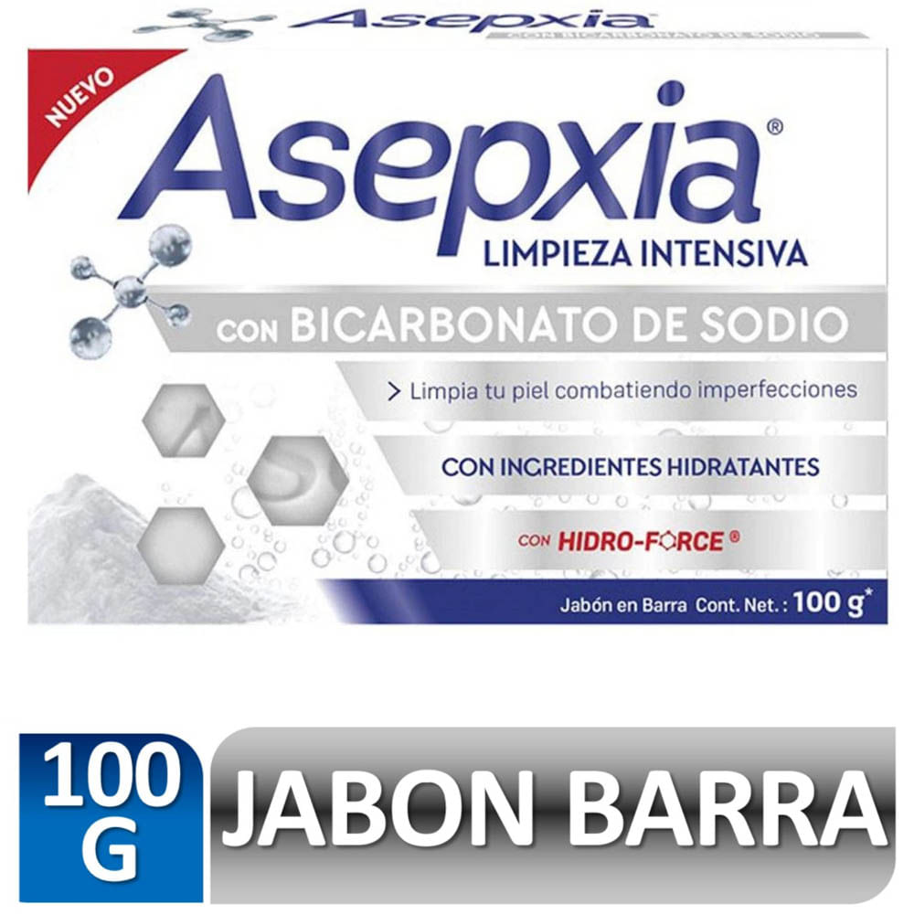 Jabón en Barra ASEPXIA Bicarbonato de Sodio Paquete 100g