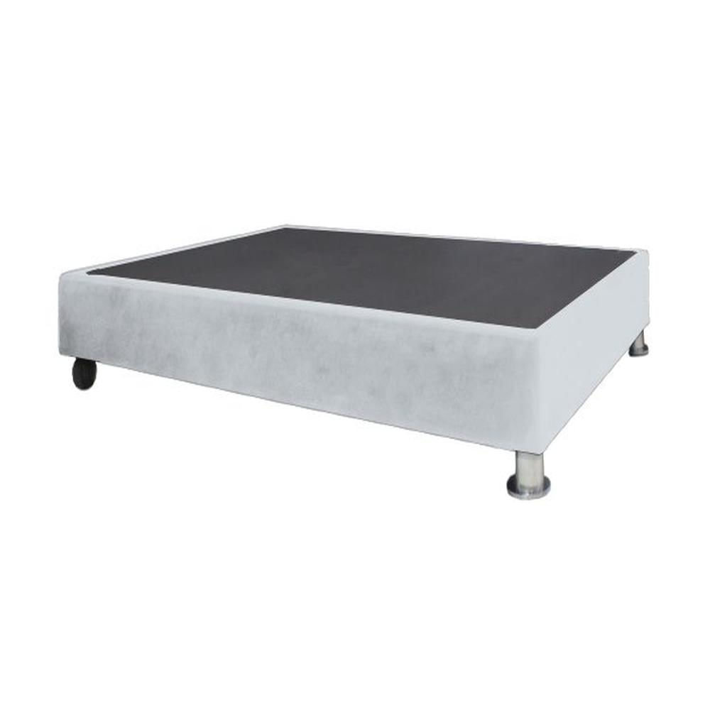 Base De Cama Luton con Ruedas 2 plz - Gris Claro