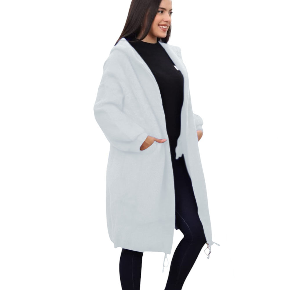 Abrigo Mujer Agua De Mar Import Jul-85 Blanco