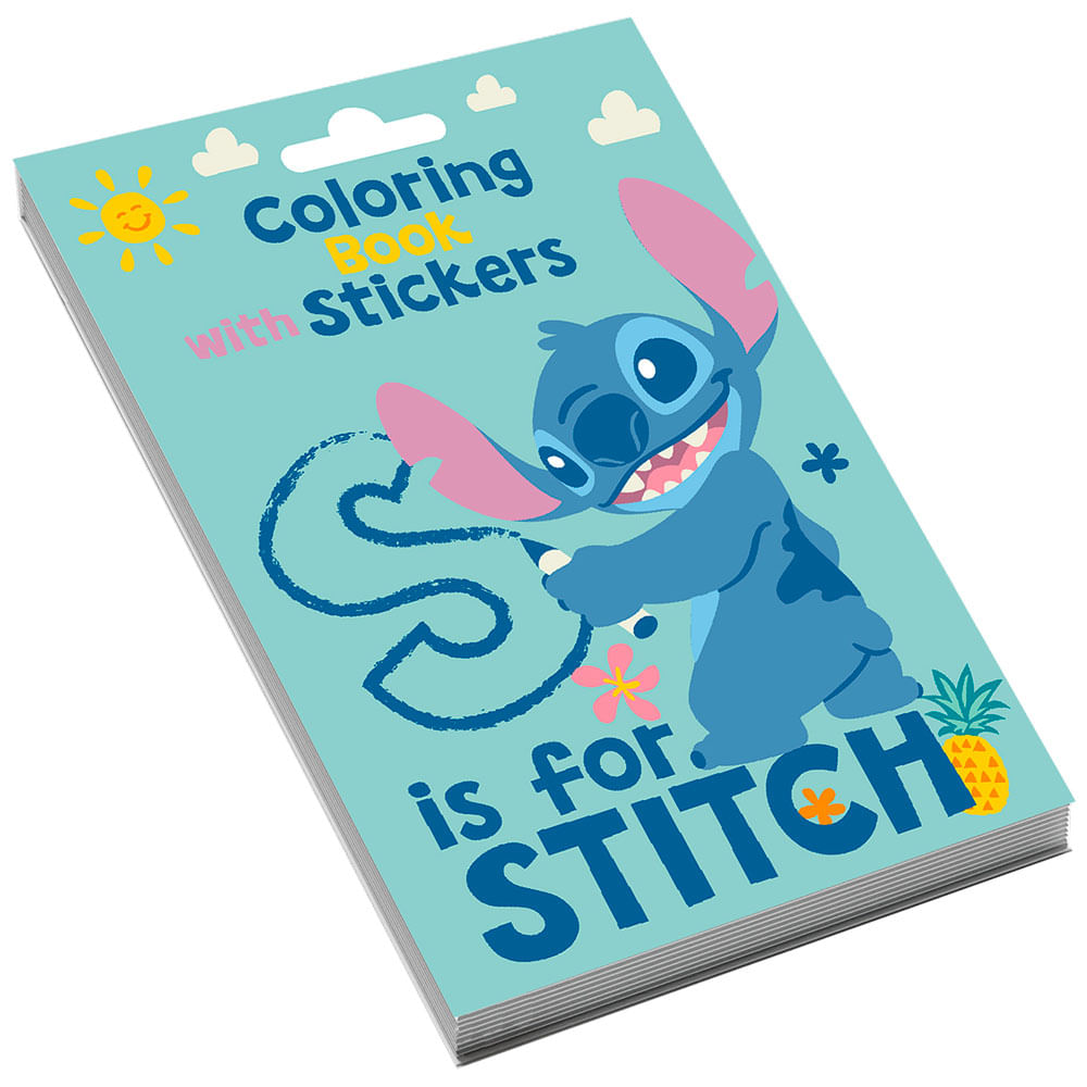 Coloring Book Stitch y Stickers ARTESCO x1 unidad