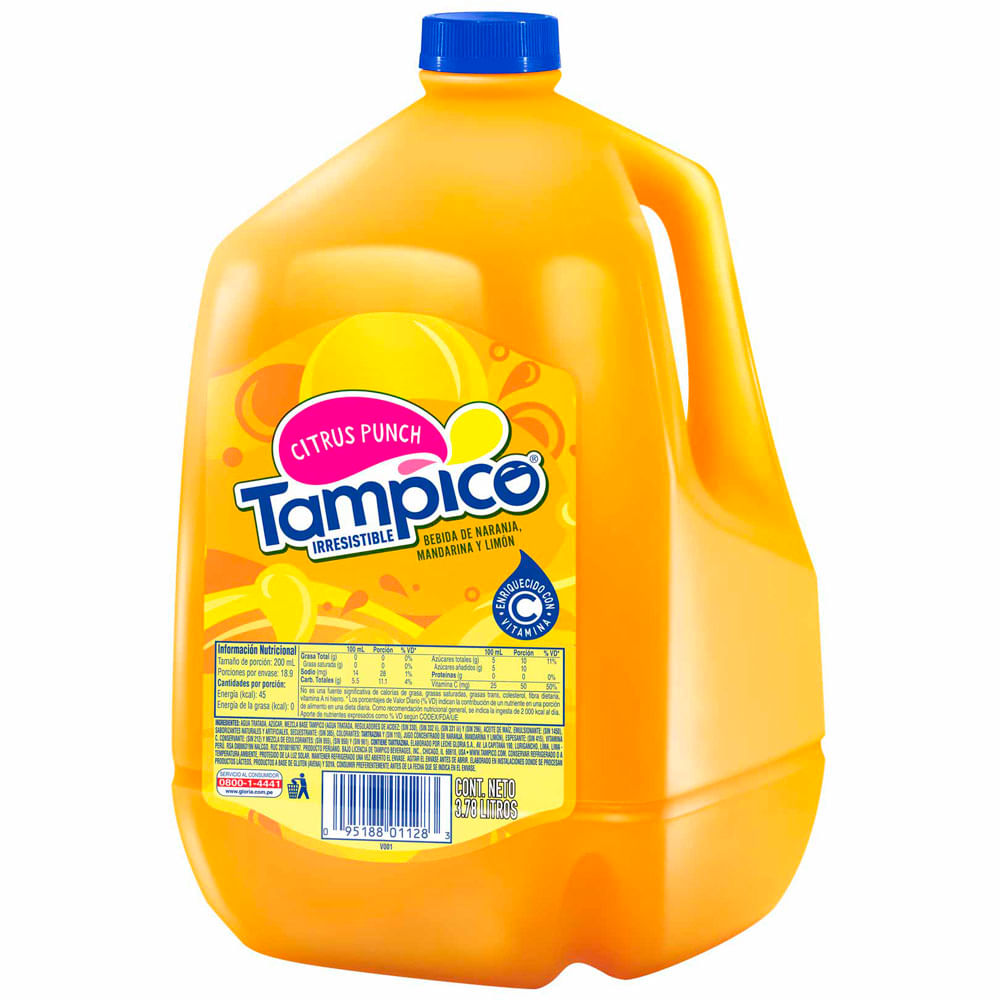 Bebida TAMPICO Citrus Punch Galonera 3.78L