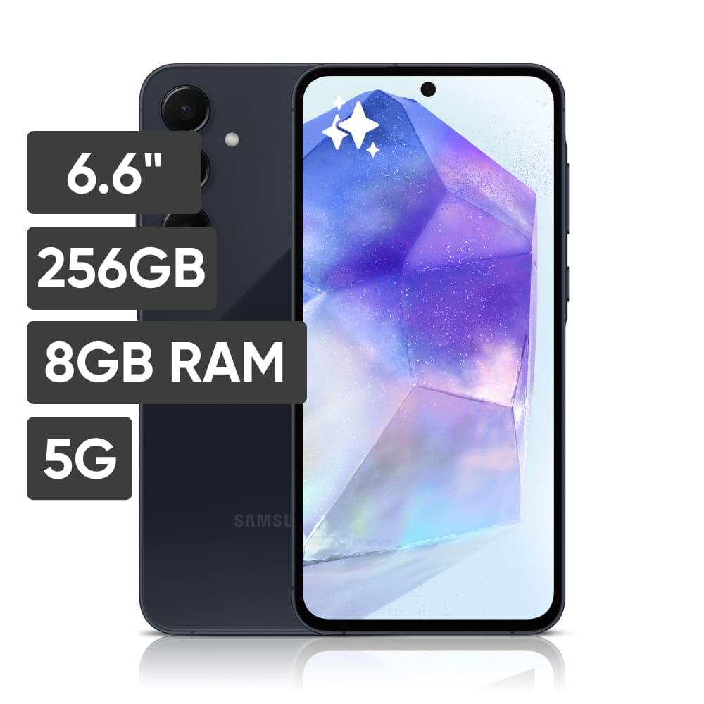 Smartphone SAMSUNG Galaxy A55 6.6" 8GB 256GB 50MP + 12MP + 5MP Negro