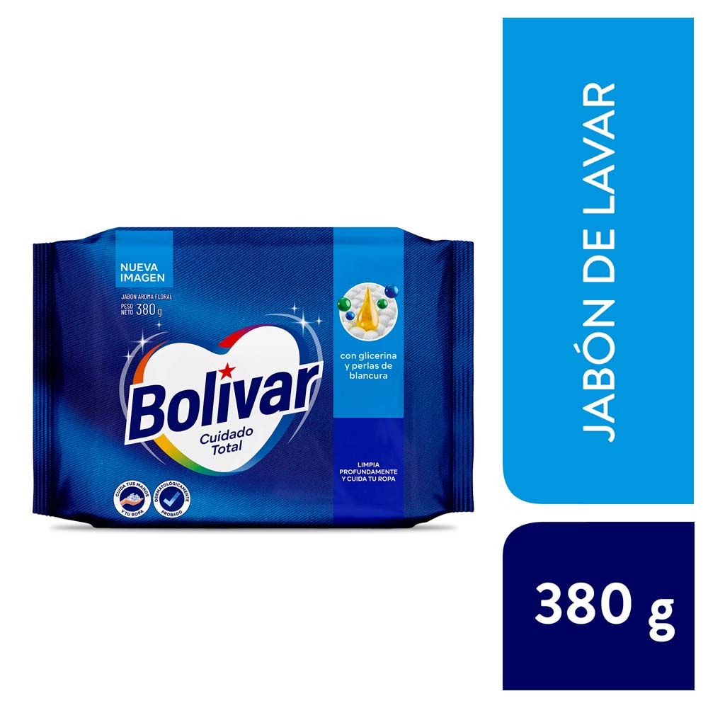 Jabón BOLIVAR Cuidado Total Bolsa 380g