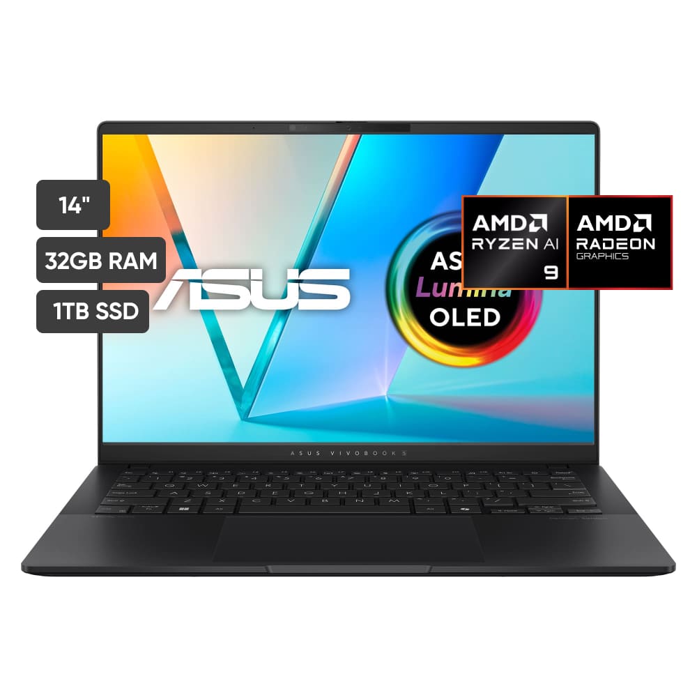 Laptop ASUS Vivobook S14 14" AMD Ryzen AI 9 365 32GB 1TB SSD