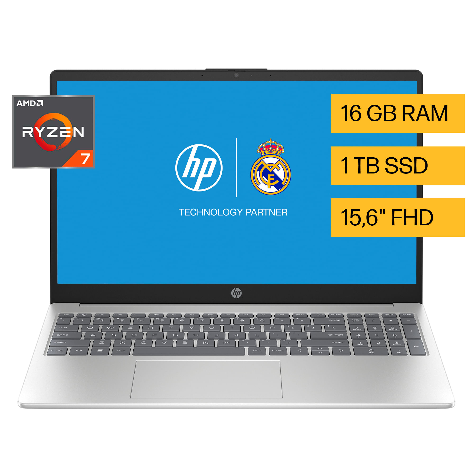 Laptop HP 15-FC0031LA 15.6" AMD Ryzen 7 7730U 16GB 1TB SSD