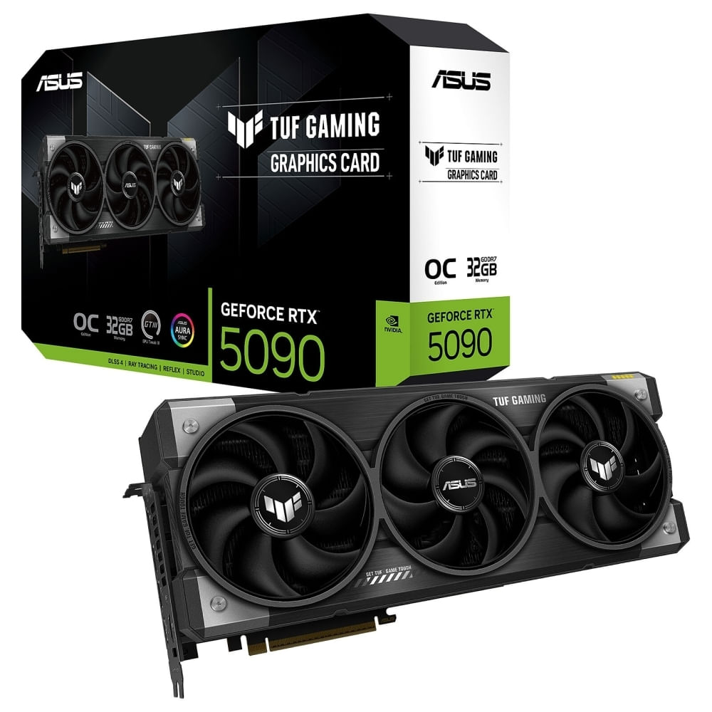 Tarjeta De Video Asus Tuf Rtx 5090 - 32Gb, Pcie Gen 5.0, Rendimiento Gamer Superior Y Gráficos Impr