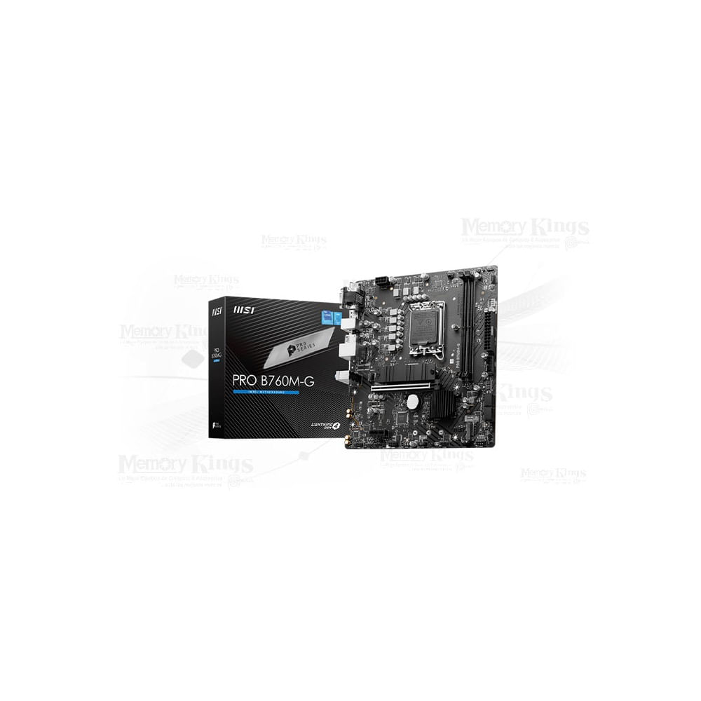 Placa Base Msi Pro B760M-G D5 1700 Matx, Ideal Para Gaming Y Rendimiento Óptimo En Pc
