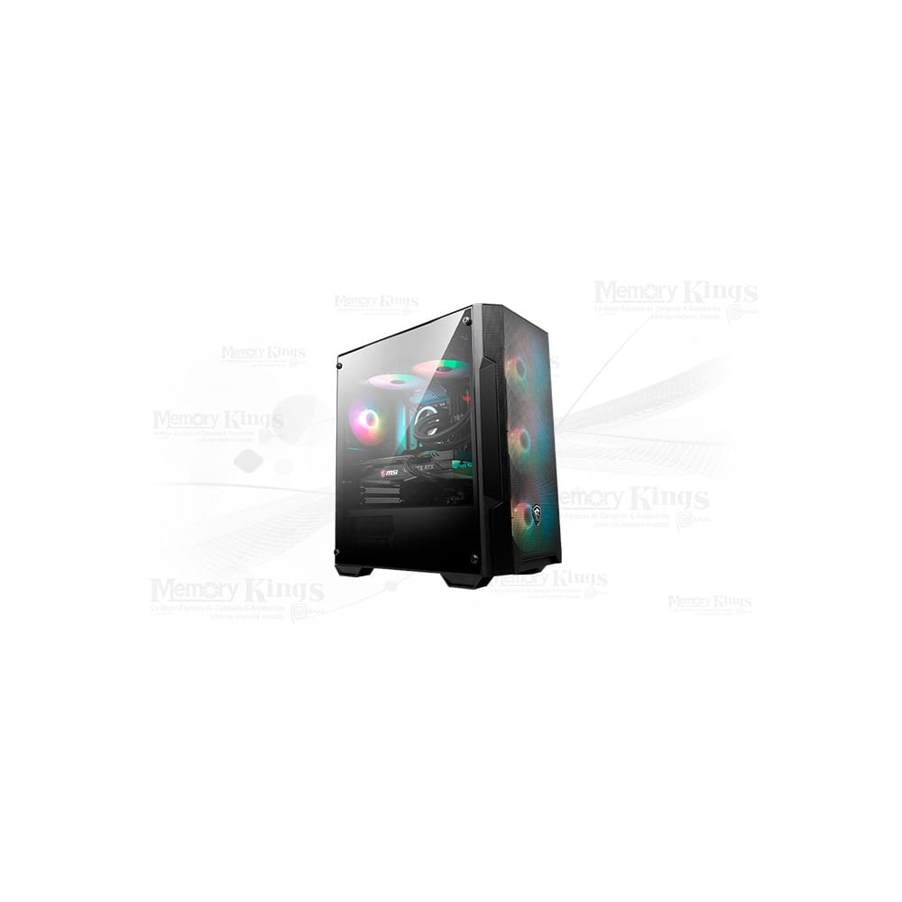 Caja Mini Tower Msi Mag Forge M100A Argb - Iluminación Rgb, Diseño Compacta, Ideal Para Gaming