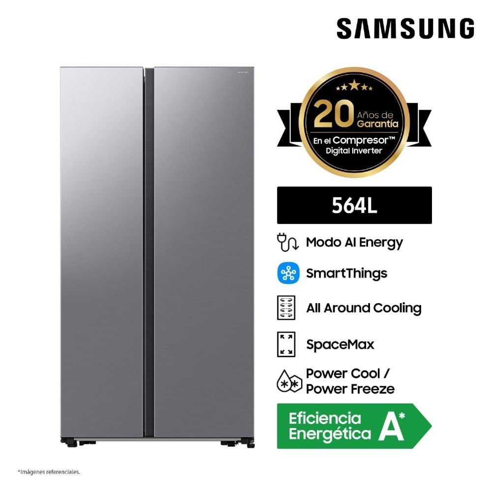 Refrigeradora SAMSUNG 564L No Frost RS57DG4000M9 Plata