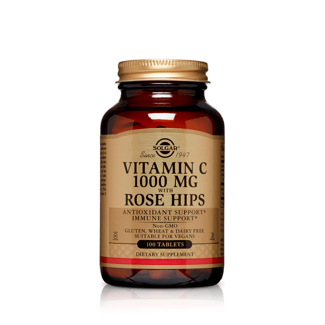 Vitamina C Solgar Mg Whith Rose Hips 100 Caps