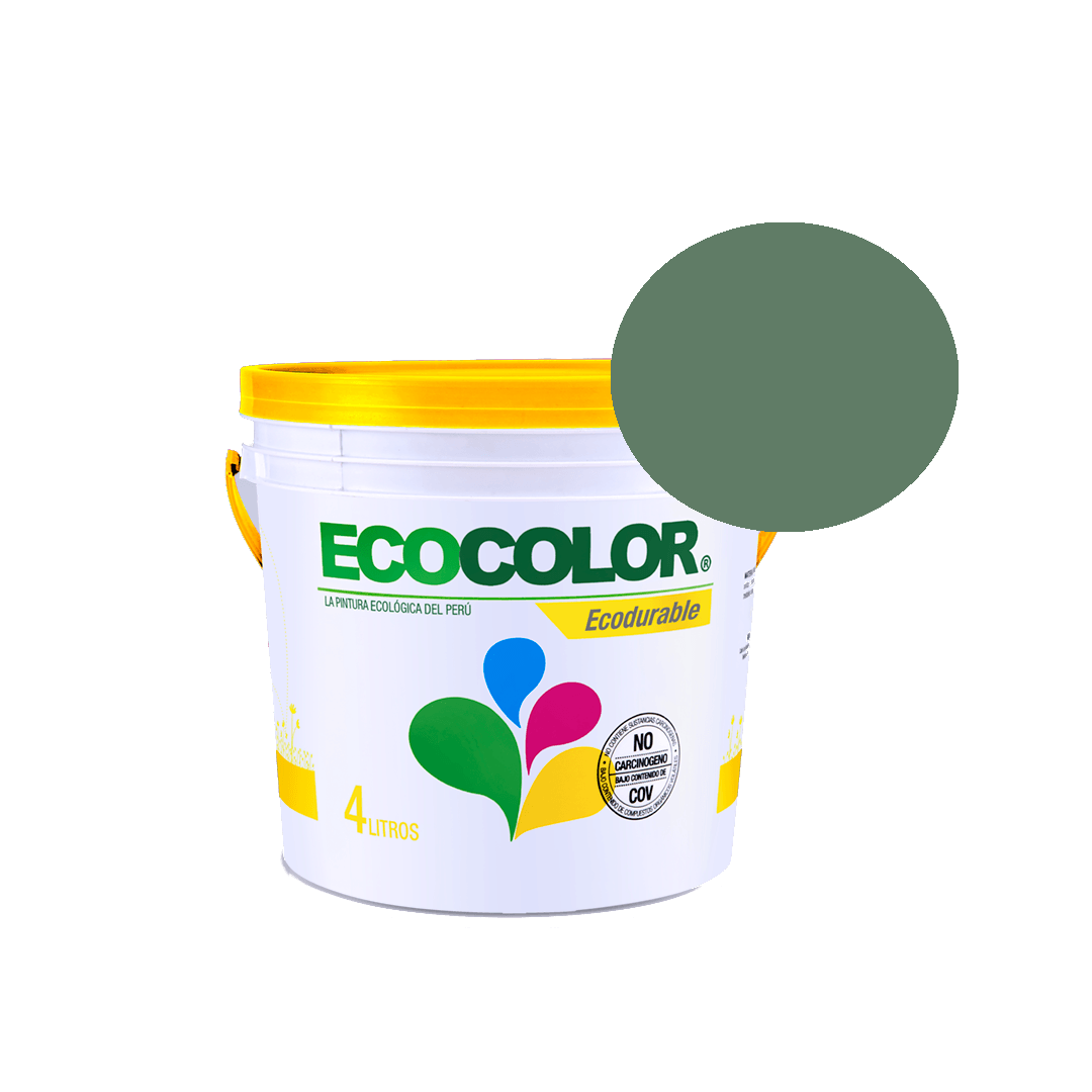 Pintura Ecológica Ecodurable 4Lts Verde Tenis