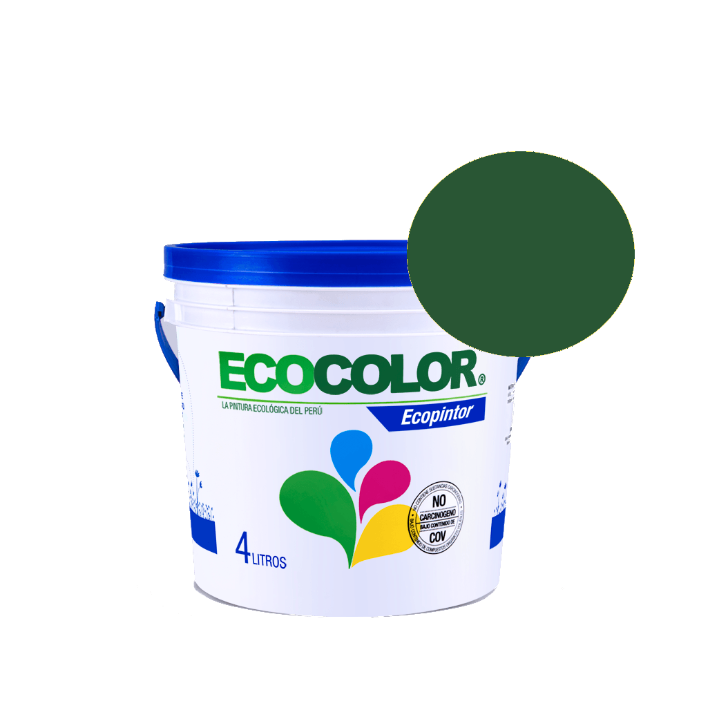 Pintura Ecológica Ecopintor 4Lts Verde Tenis