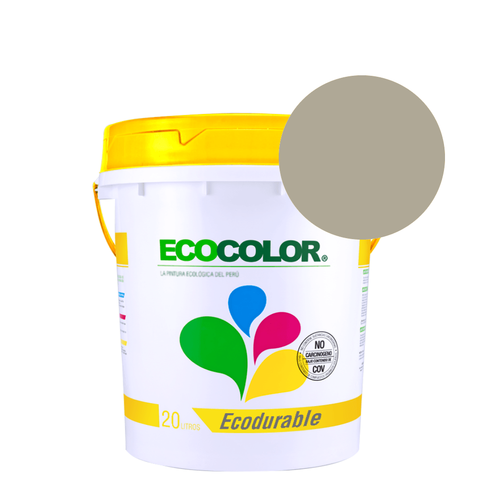 Pintura Ecológica Ecodurable 20 Litros Blanco Humo
