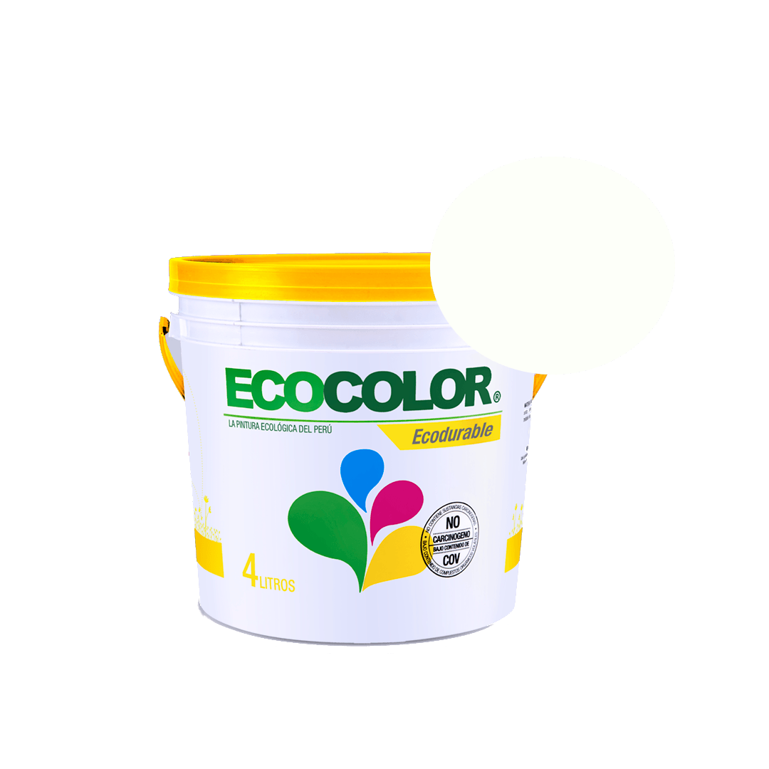 Pintura Ecológica Ecodurable 4Lts Blanco
