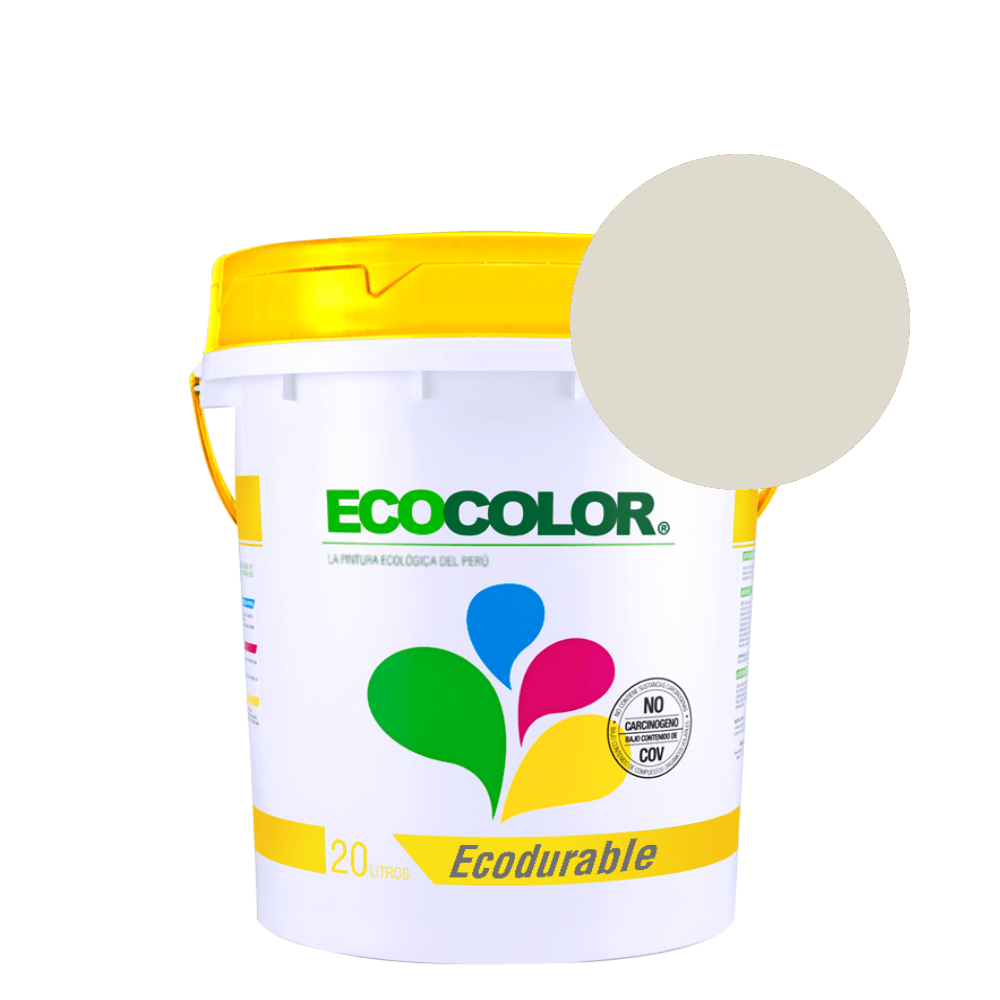 Pintura Ecológica Ecodurable 20 Lts Blanco Ostra