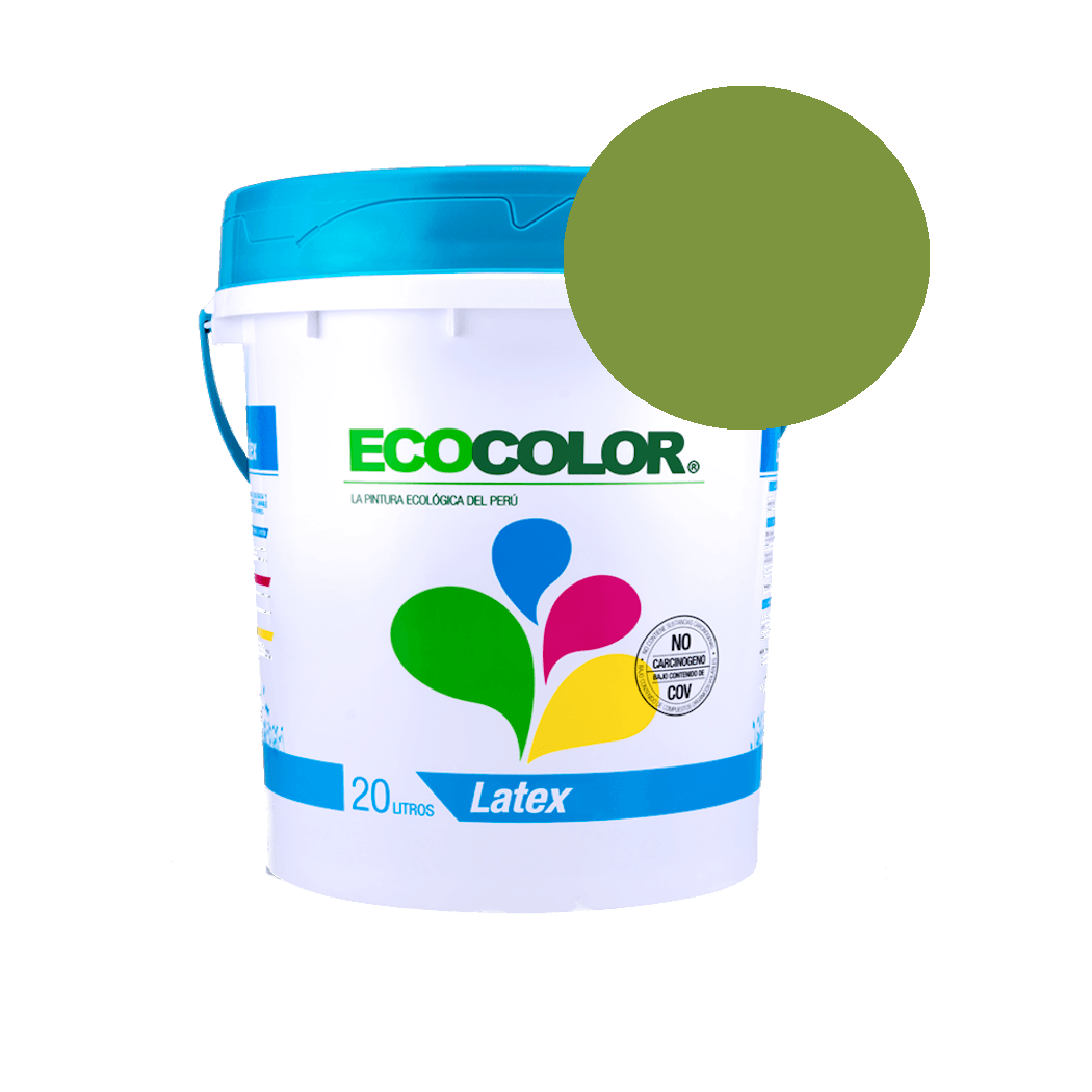 Pintura Ecológica Eco Latex 20Lts Verde Tenis