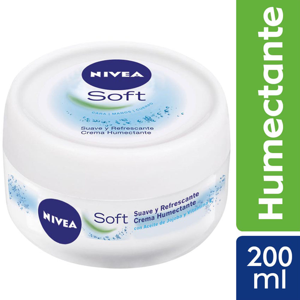 Crema Hidratante Intensiva NIVEA Soft - Frasco 200ml