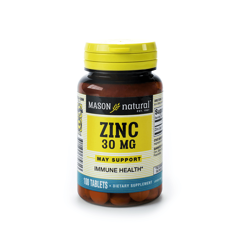 Zinc - 30 Mg Mason Natural 100 Tabletas