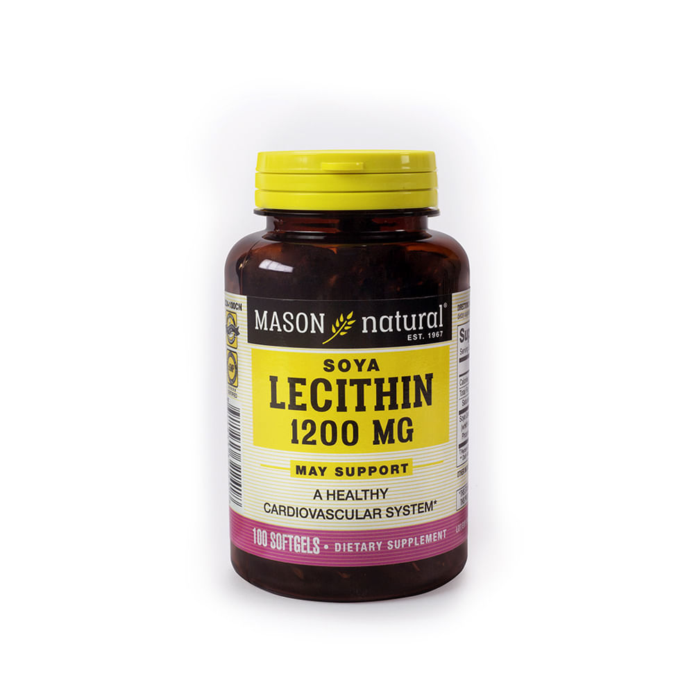 Lecitina de Soya 1200 Mg Mason Natural 100 Cápsulas