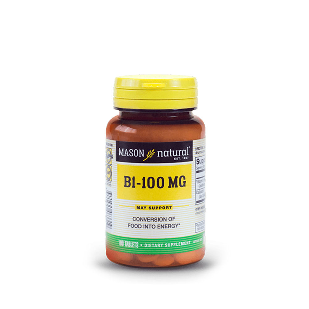 Vitamina B1 - 100 Mg Mason Natural 100 Tabletas