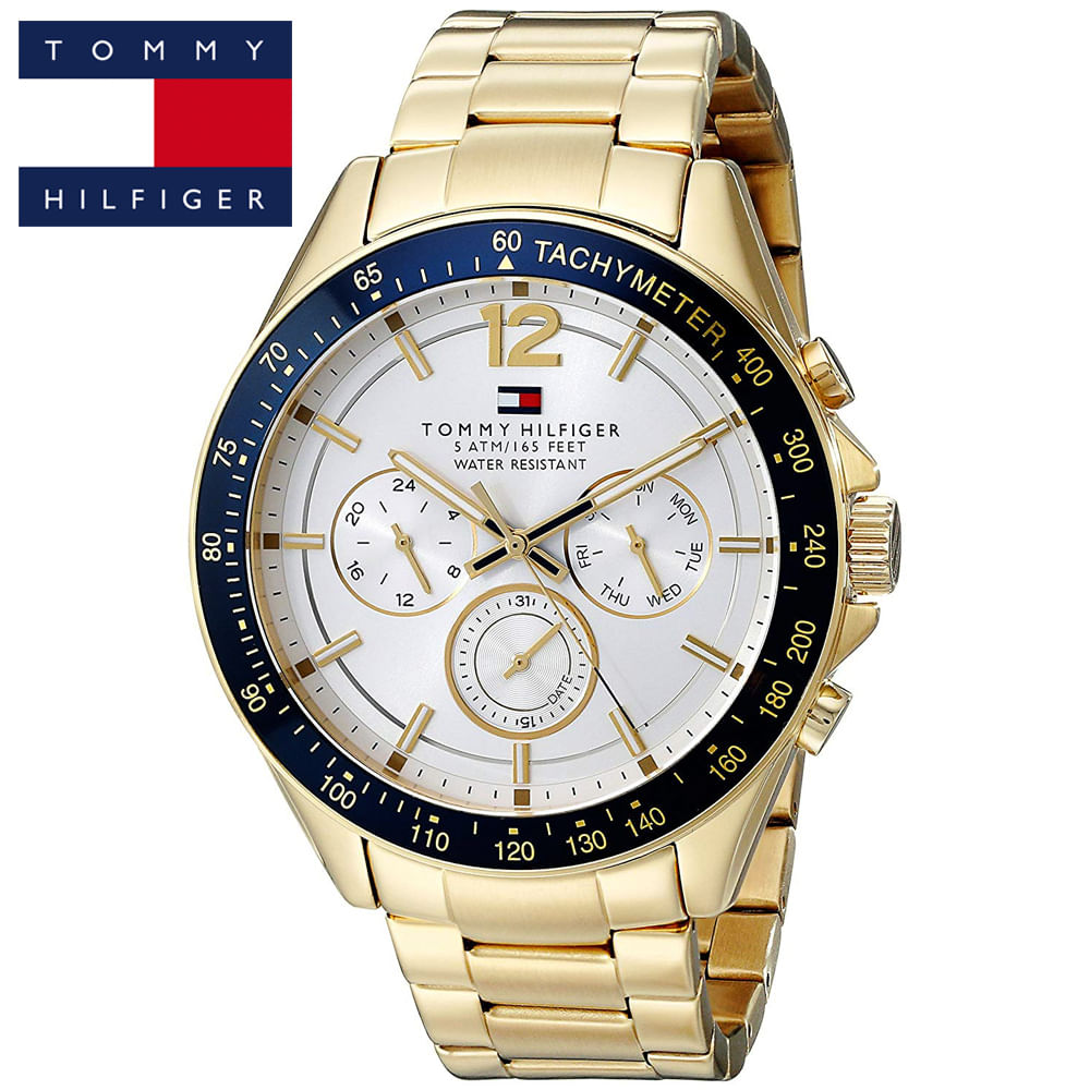 Reloj Tommy Hilfiger Luke 1791121 Multifuncional Acero Inoxidable Dorado