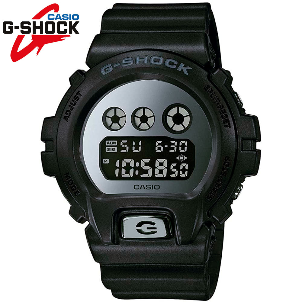 Reloj Casio G-Shock DW-6900MMA-1 Digital Alarma Luz De Fondo Acuático Negro