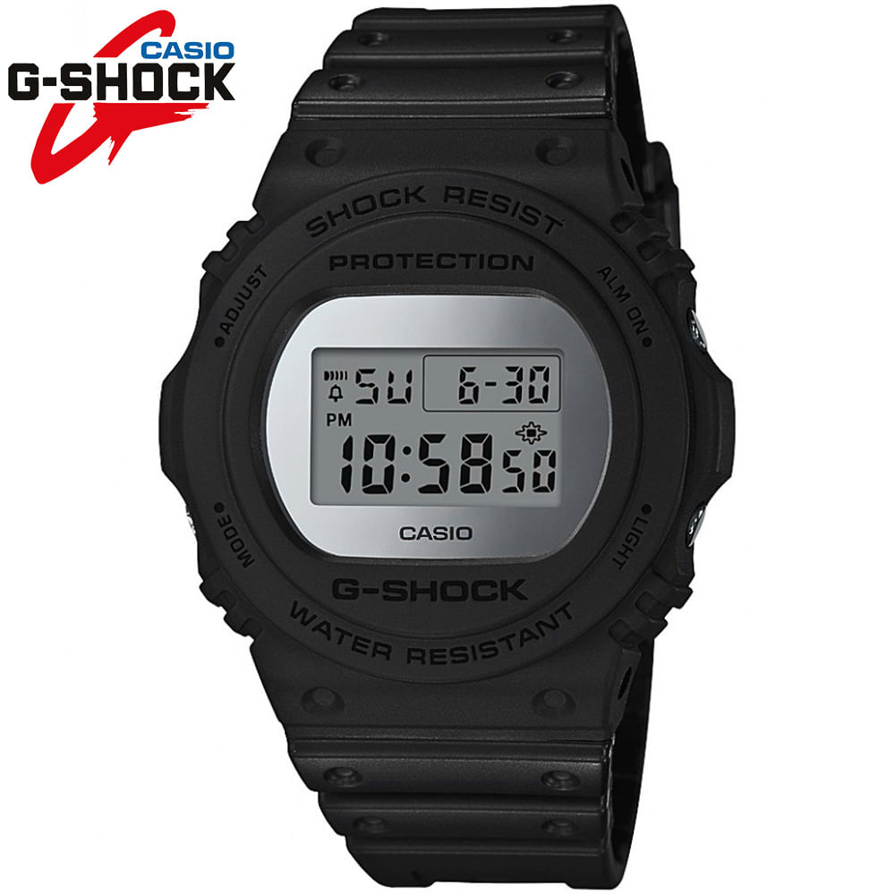 Reloj Casio G-Shock DW5700BBMA-1 Digital Luz De Fondo Acuático 200m Negro Plateado