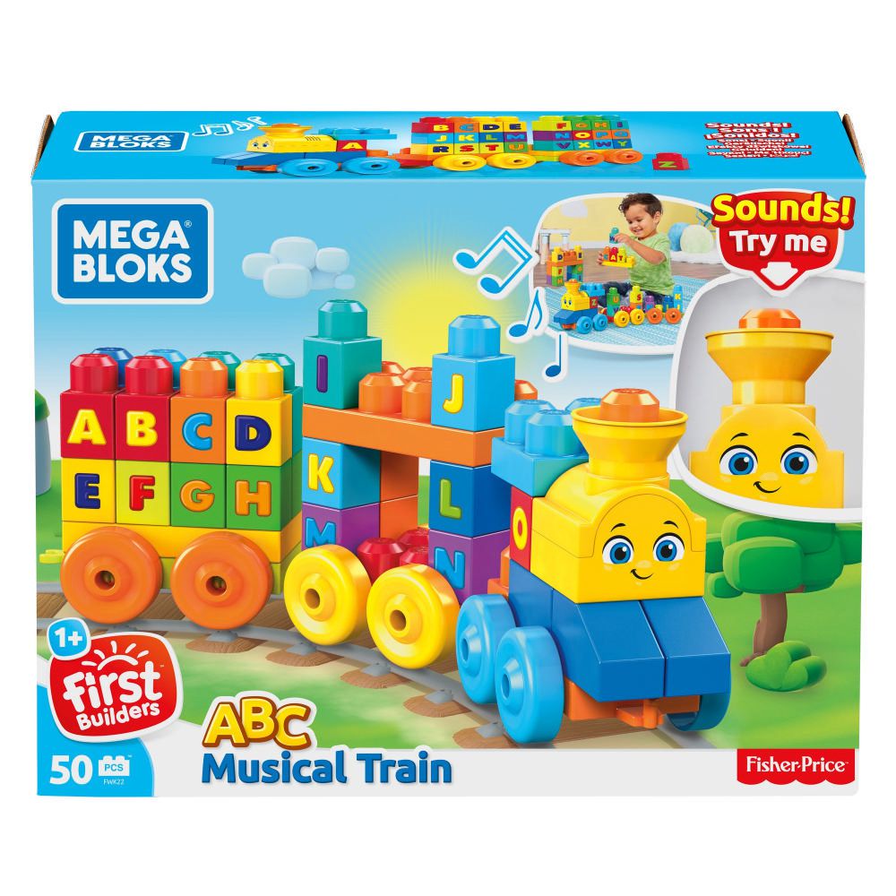 Mega Bloks ABC Tren de Aprendizaje (60 piezas) Multicolor