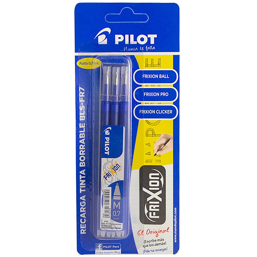 Bolígrafo PILOT BLS-FR7 Azul Blíster 3un