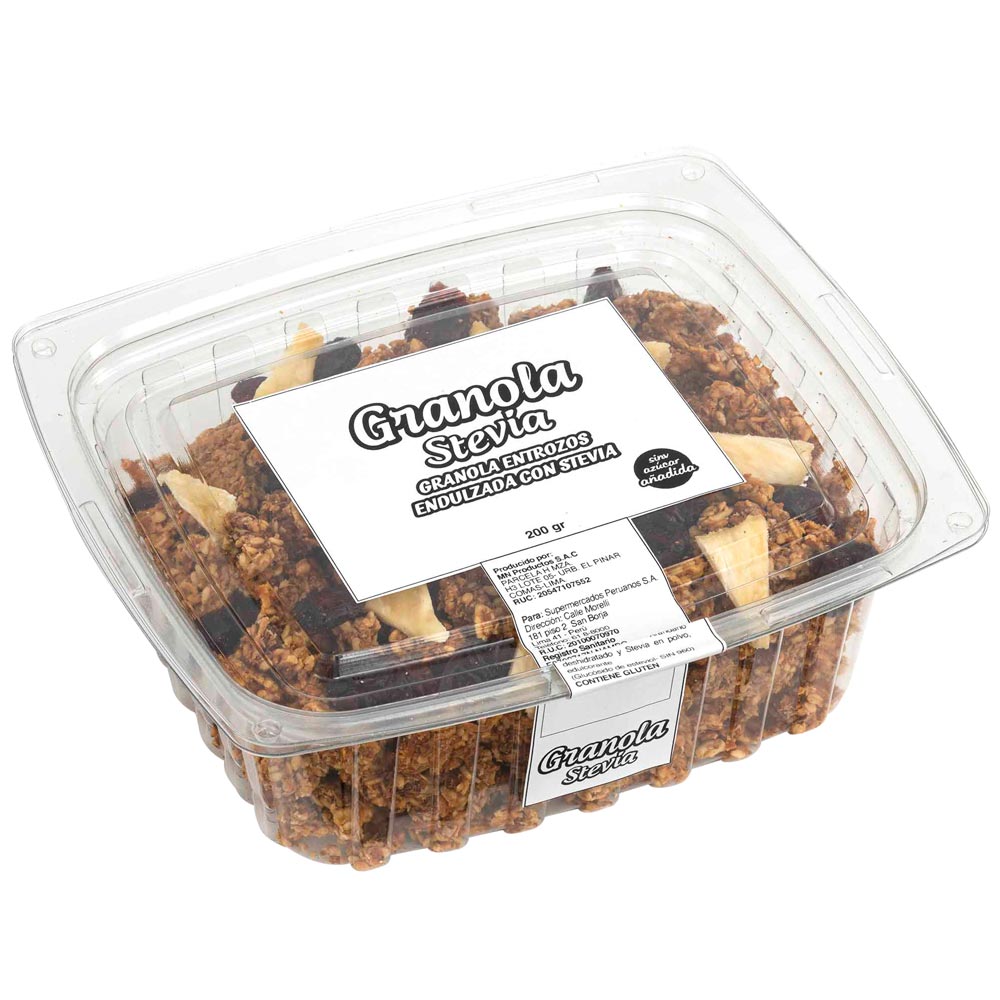 Granola Endulzado con Stevia MUNDO NATURAL Bolsa 200g