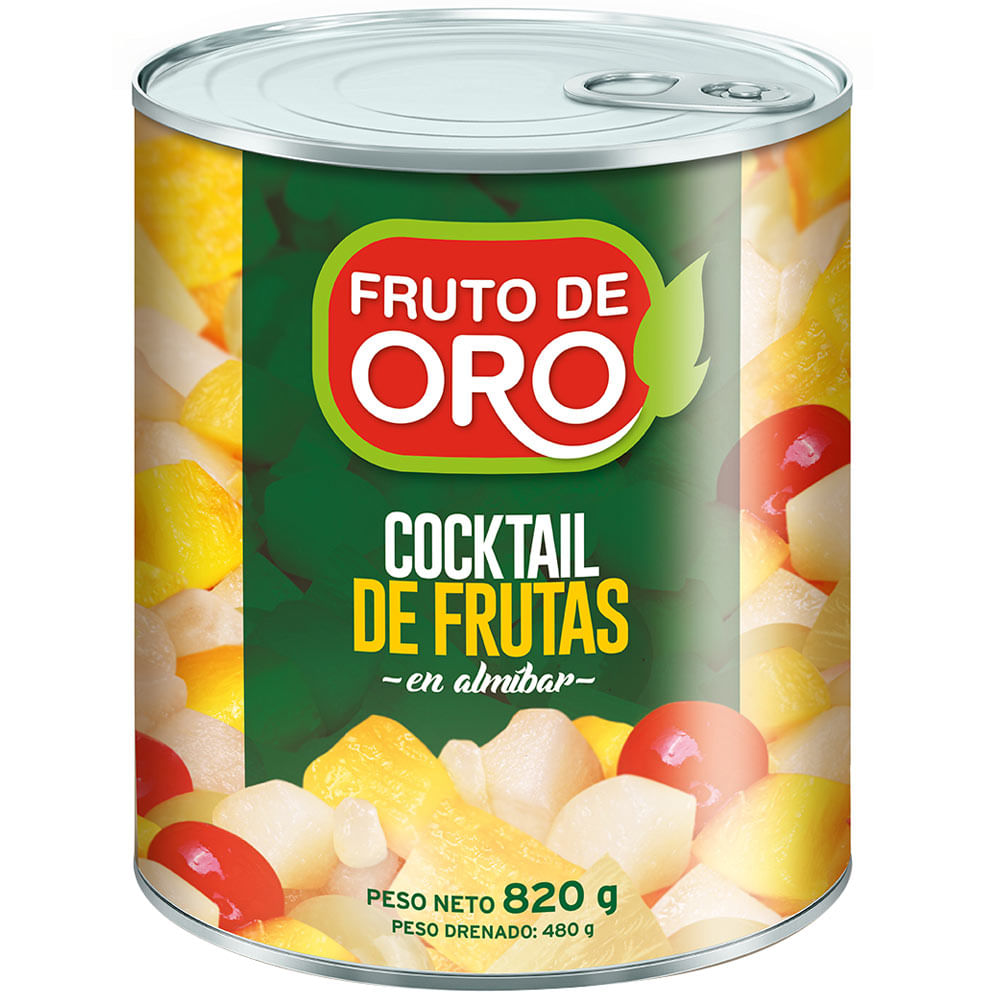 Cocktail de Frutas FRUTO DE ORO Lata 820g