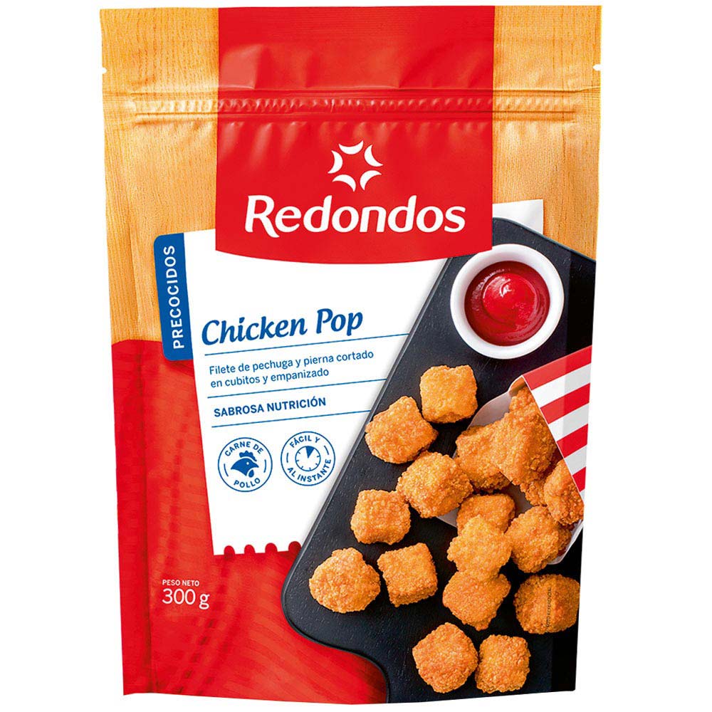 Chicken Pop REDONDOS Empanizados Bolsa 300g
