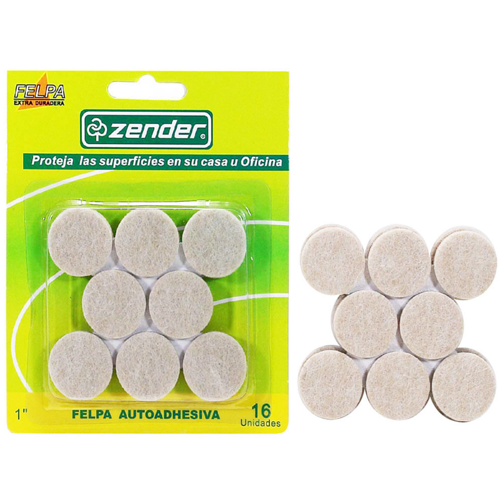 Felpa Adhesiva ZENDER Circular 1"x16un