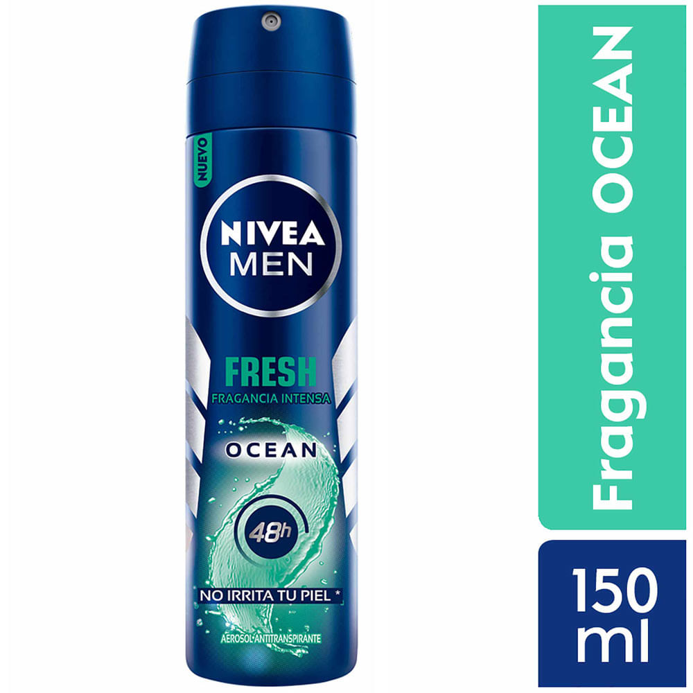 Desodorante Spray NIVEA Fresh Ocean Male - Frasco 150ml