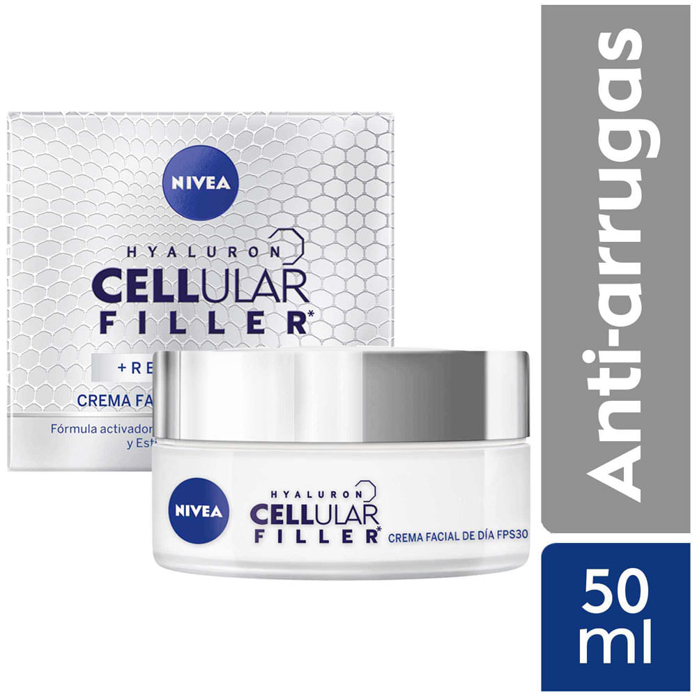Crema Facial Día FPS30 NIVEA Cellular Hyaluron Filler - Frasco 50ml