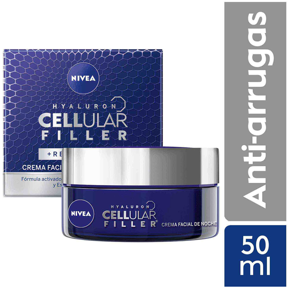 Crema Facial Noche NIVEA Cellular Expert Filler Frasco 50ml