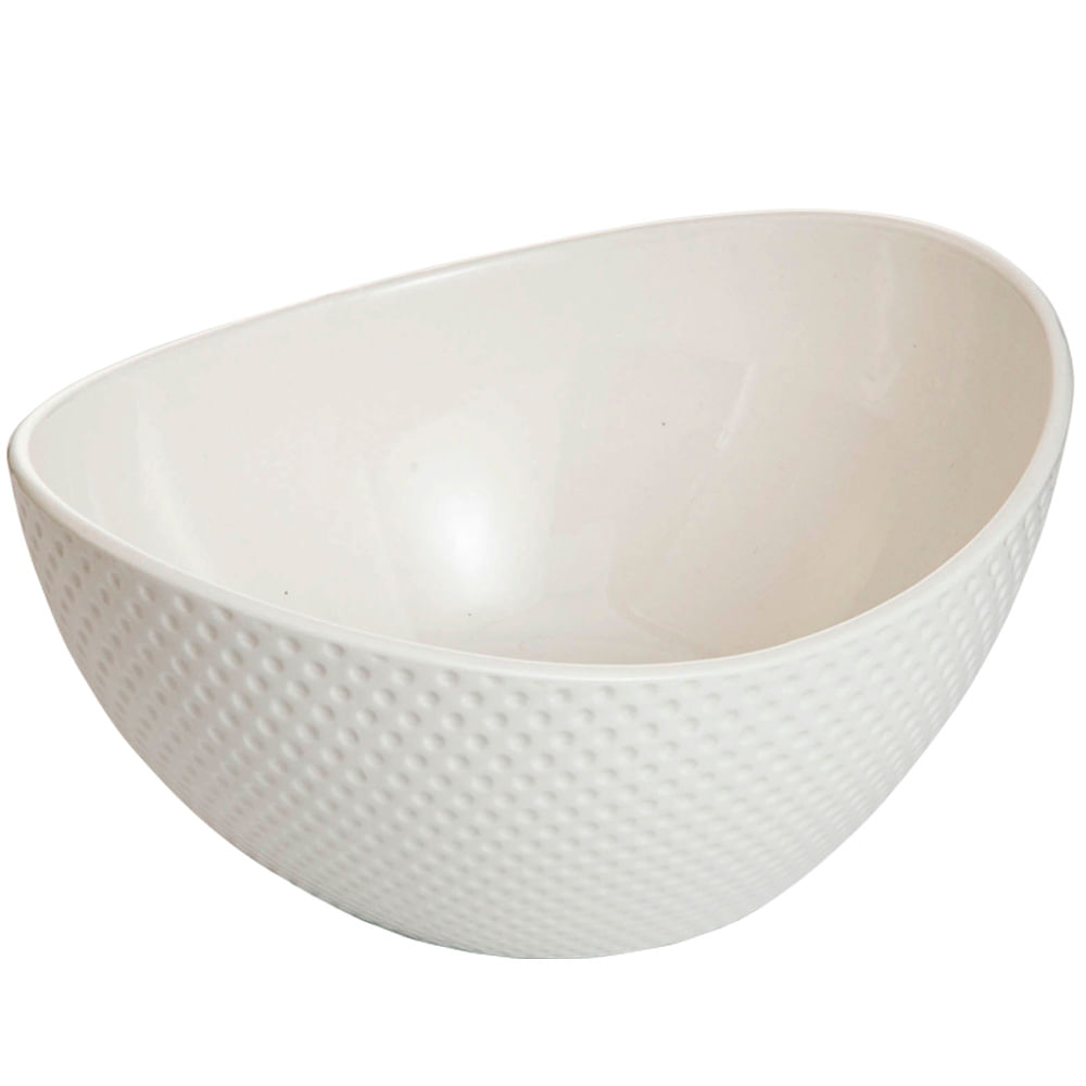 Bowl de Porcelana VIVA HOME Blanca Puntos C