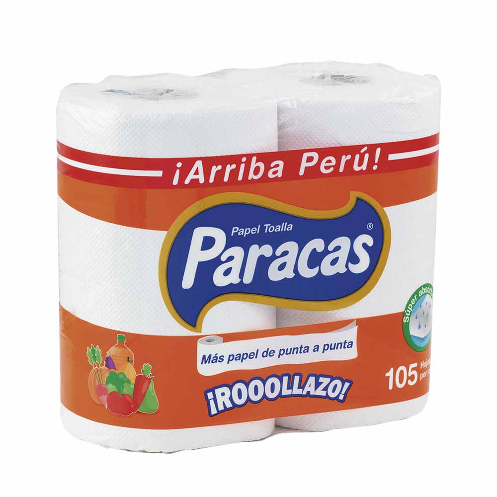 Papel Toalla PARACAS Rollazo Paquete 2un