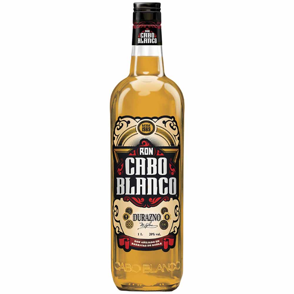Ron CABO BLANCO Durazno Botella 1L