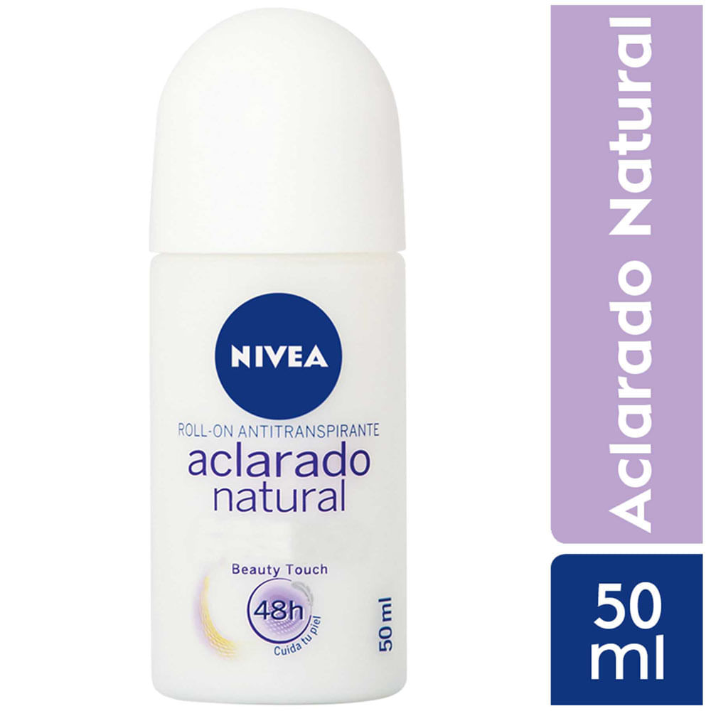 Desodorante Roll On NIVEA Aclarado Natural Beauty Touch - Frasco 50ml