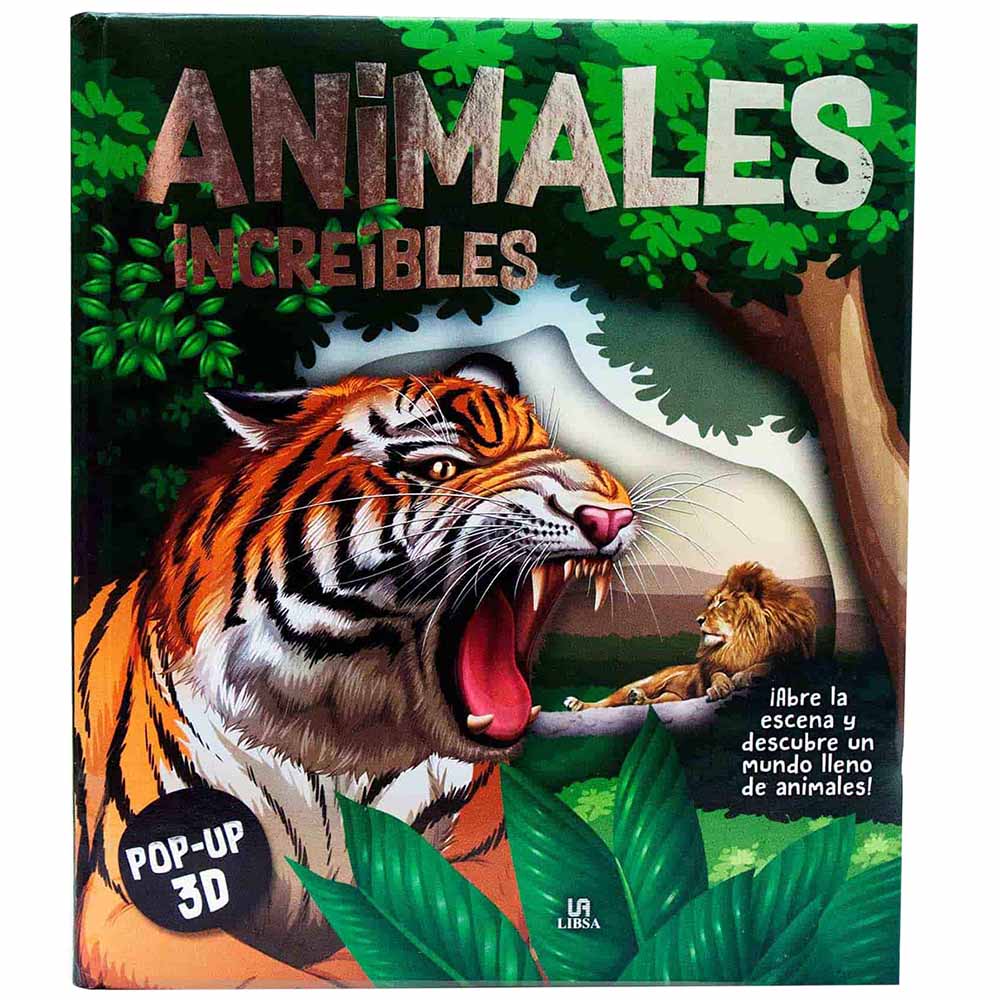 Libro INCA Pop Up 3D Animales Increibles