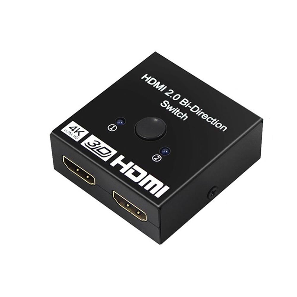 Interruptor HDMI Bidireccional 2 en 1 Splitter y Switch 2 a 1 - 1 a 2