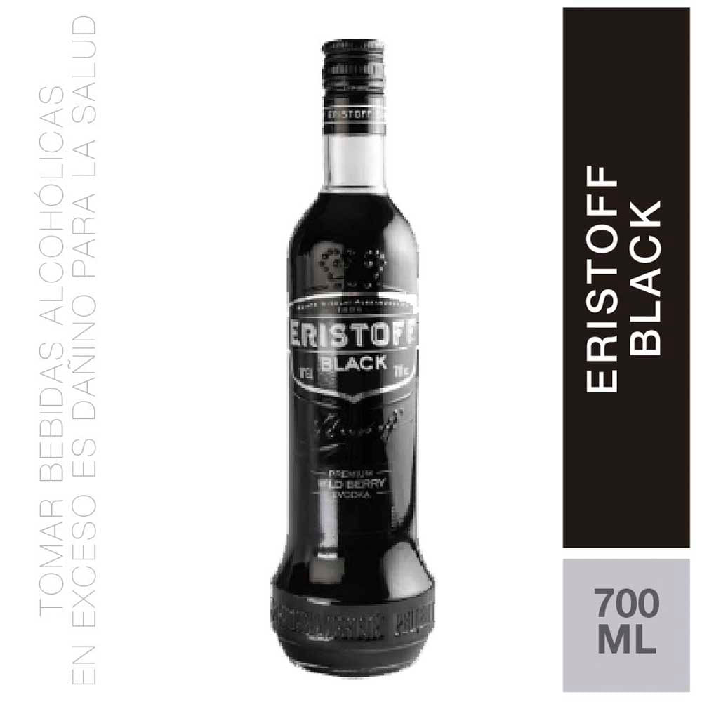 Vodka ERISTOFF Black Botella 700ml