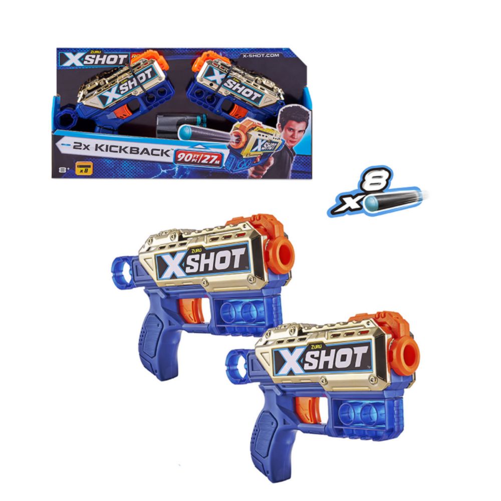 Pack De 2 Lanza Dardos Kickback Dorado 36478