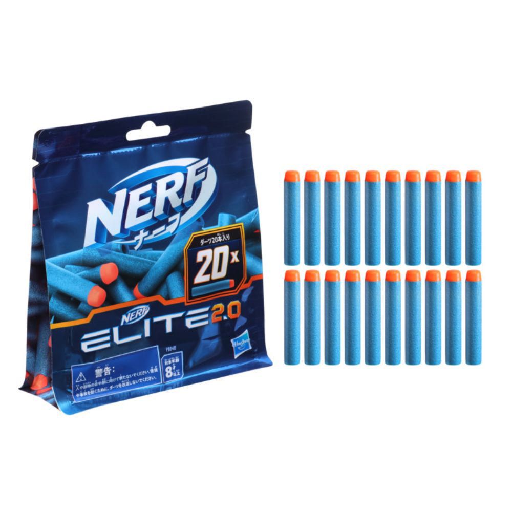 Dardos Pack De 20 Unid Para Lanzador Nerf Elite 2.0 F0040