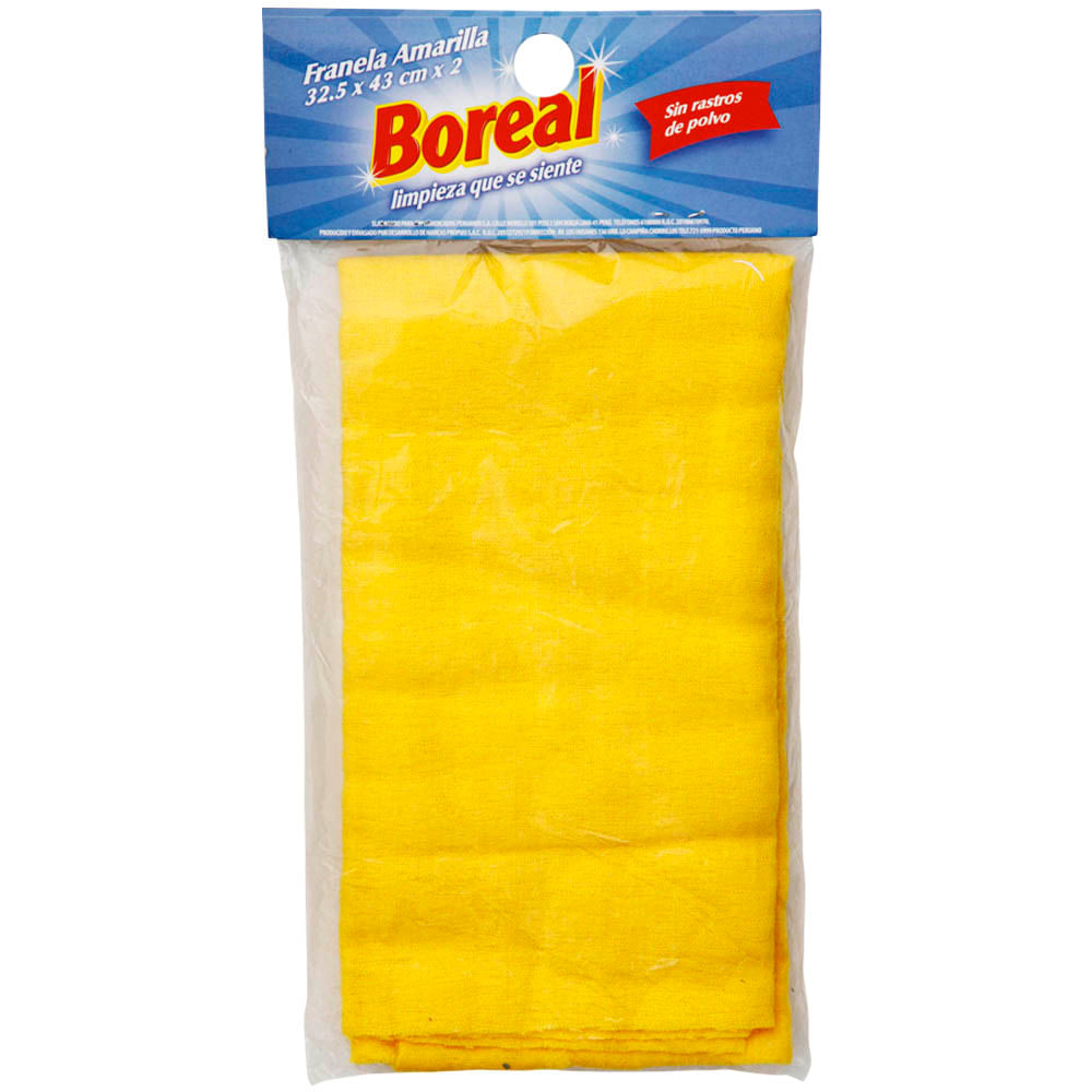 Franela BOREAL Amarilla Bolsa 2un