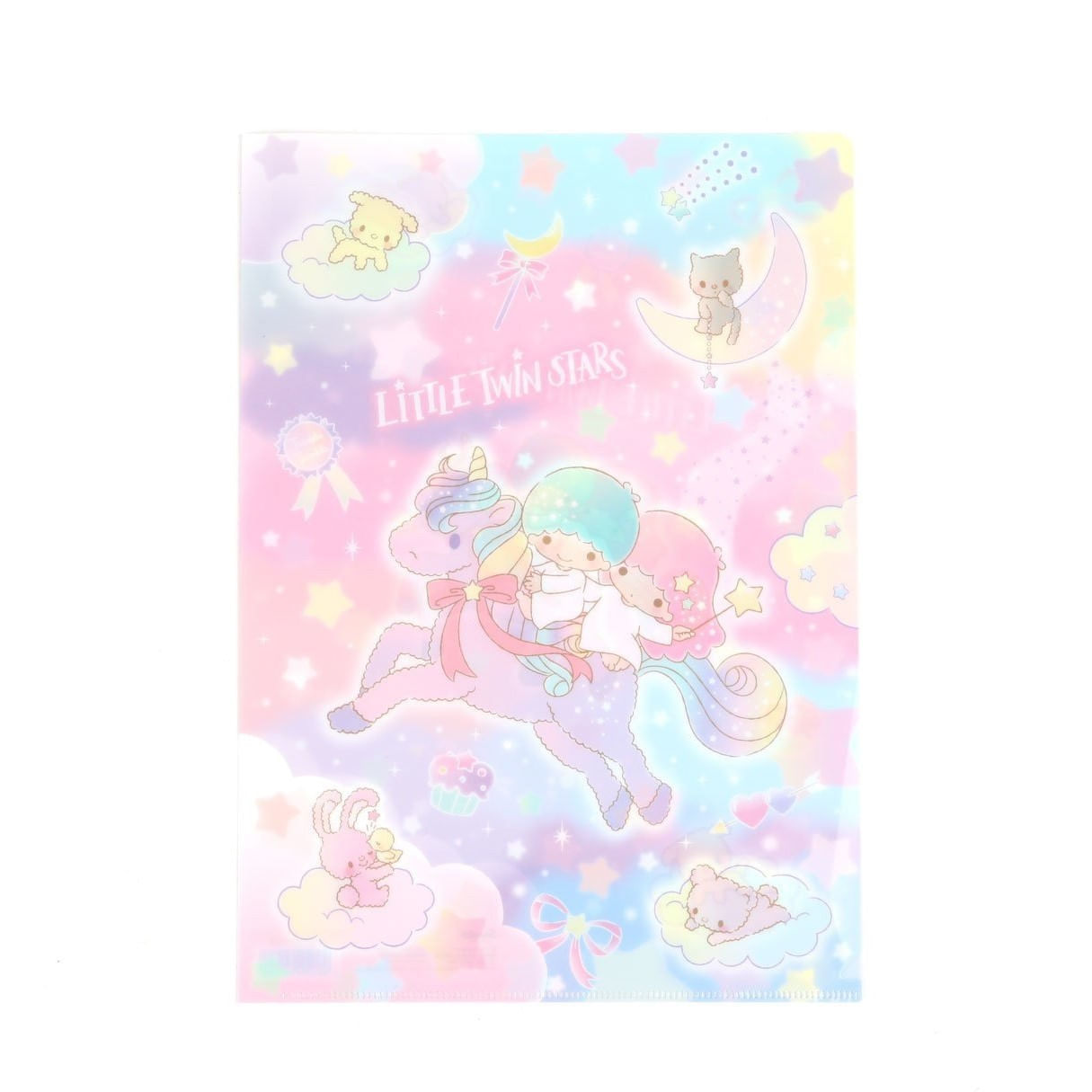 Sanrio A4 Folder File Unicorn Little Twin Stars